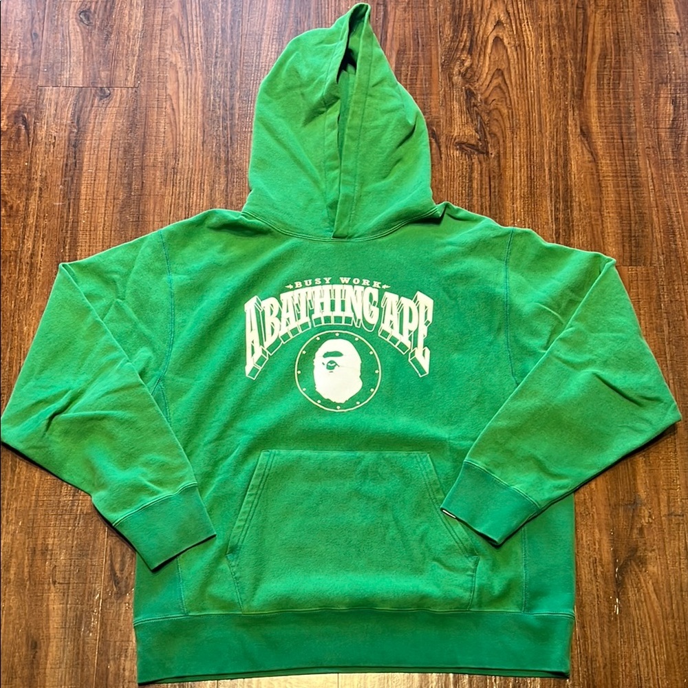 A Bathing Ape Green Hoodie